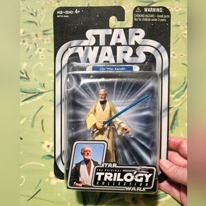 Star Wars Trilogy Obi-Wan Kenobi Figure with Blue Lightsaber